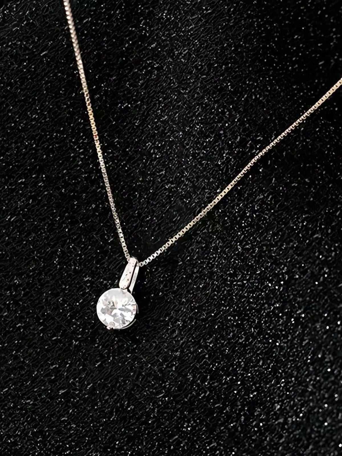 1 Piece Of Exquisite Women's Geometric Water Drop Clavicle Chain With Shiny Zirconia Sterling Silver Necklace Pendant Clavicle Chain Hypoallergenic Jewelry Valentine's Day Gift