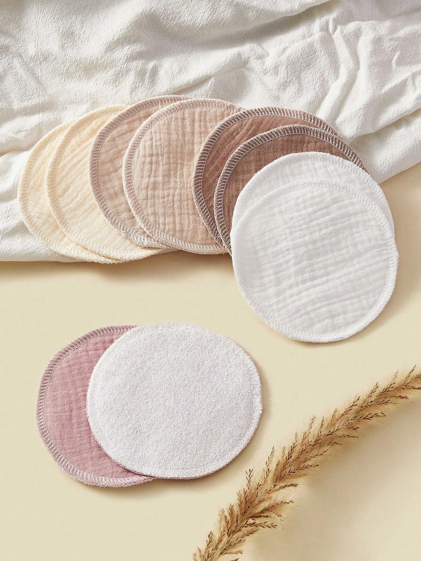 10pcs/Pack Washable Reusable Nursing Pads, Breastfeeding Breast Pads For Nursing Mothers