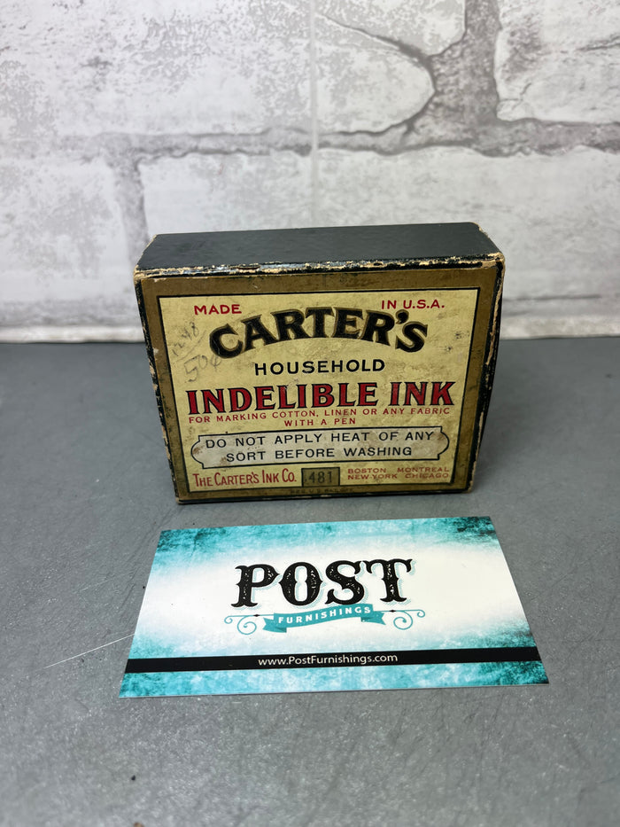 Carter's Indelible Ink Vintage Bottle In Original Box