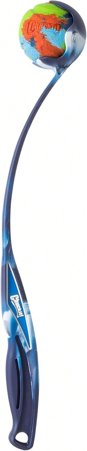 Chuckit! EcoFetch Dog Ball Launcher- 18" With Medium (2.5") Dog Fetch Ball Thrower, For Dogs 20-60 Pounds, Made In USA
