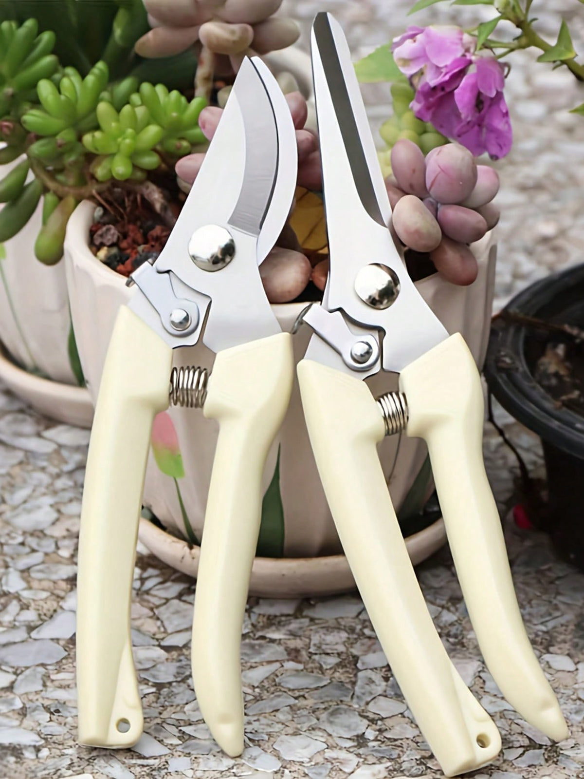 Garden Pruning Scissors Set- Ideal For Trimming, Pruning And Cutting Branches And Flowers, Gardening Shears, Plant Garden Clips, Bonsai And Fruit Picking