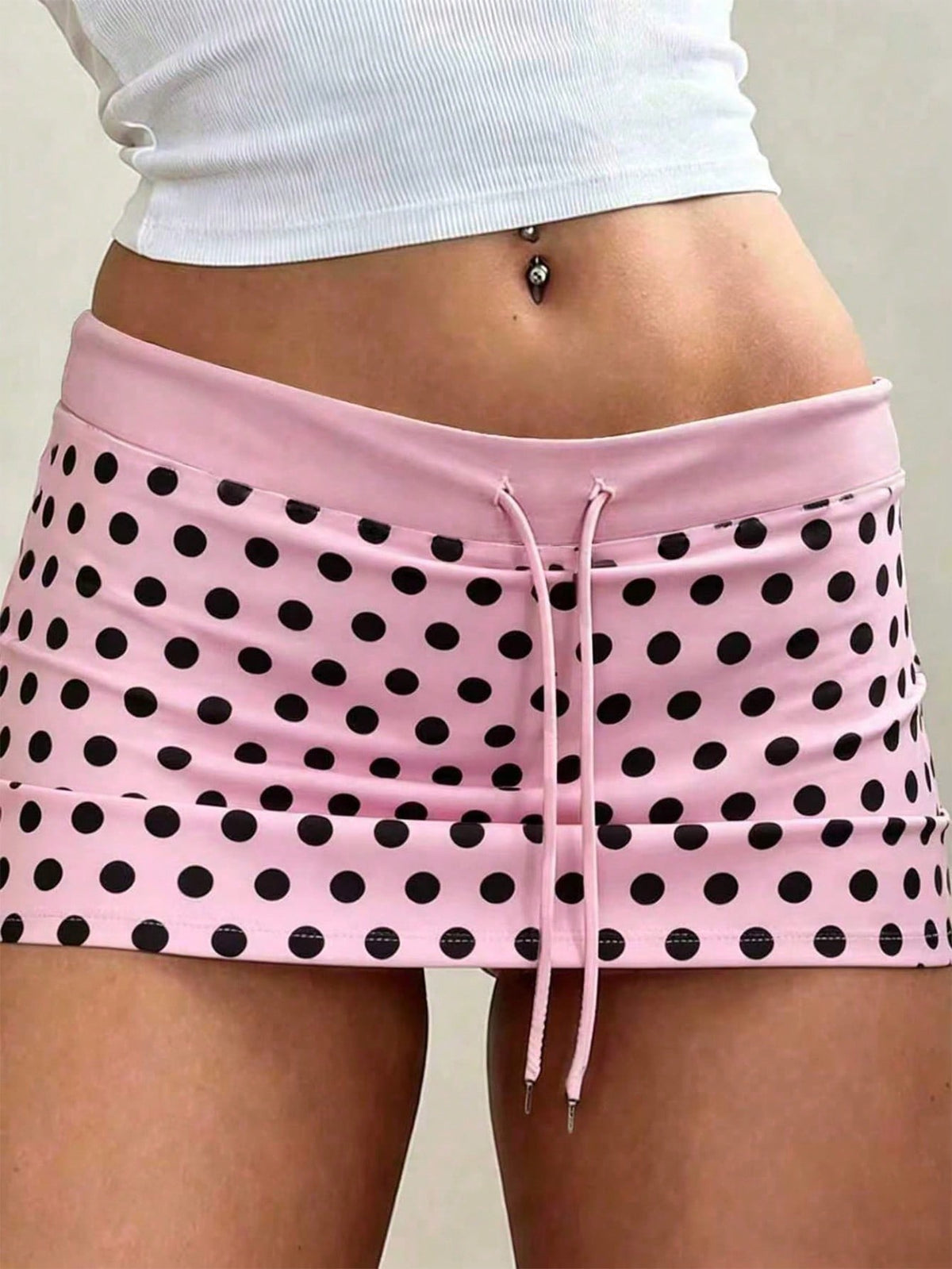 INAWLY Women's Drawstring Low Waist Basic Shorts