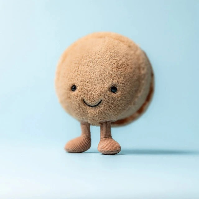 Jellycat Amuseables Mona Macaron Chocolate
