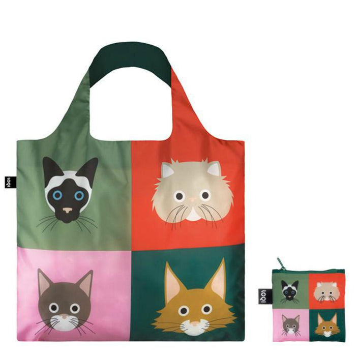 LOQI Tote Bag - Cats by Stephen Cheetham