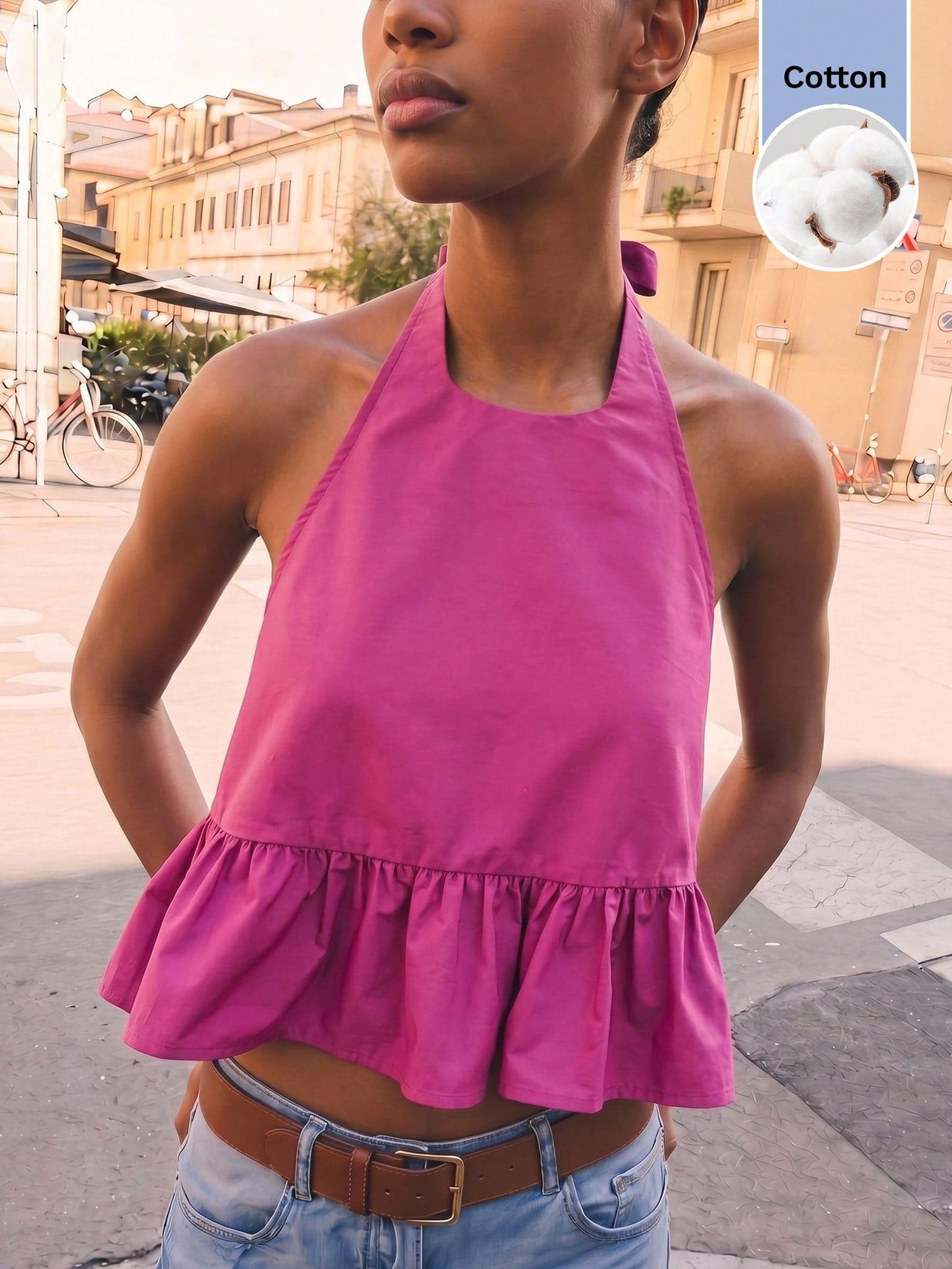 MAIJA Summer Tops Elegant Tie Front Backless Satin Slip Cami Top Vacation Country Concert Going Out Summer