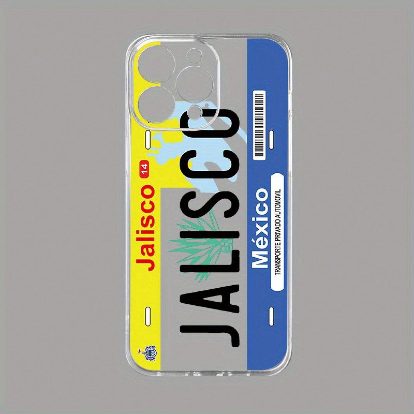 NewA Phone Case With Transparent Creative Print Design Inspired By Jalisco, Mexico, Suitable For IPhone 16/16Plus/16Pro/16Promax, 13/13Pro/13Promax, 12/12Pro/12Promax, 11/11Pro/11Pro Max, And 7/8 X/Xs