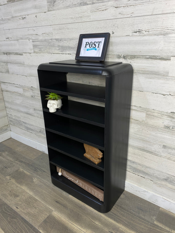 Small Black Bookshelf Table