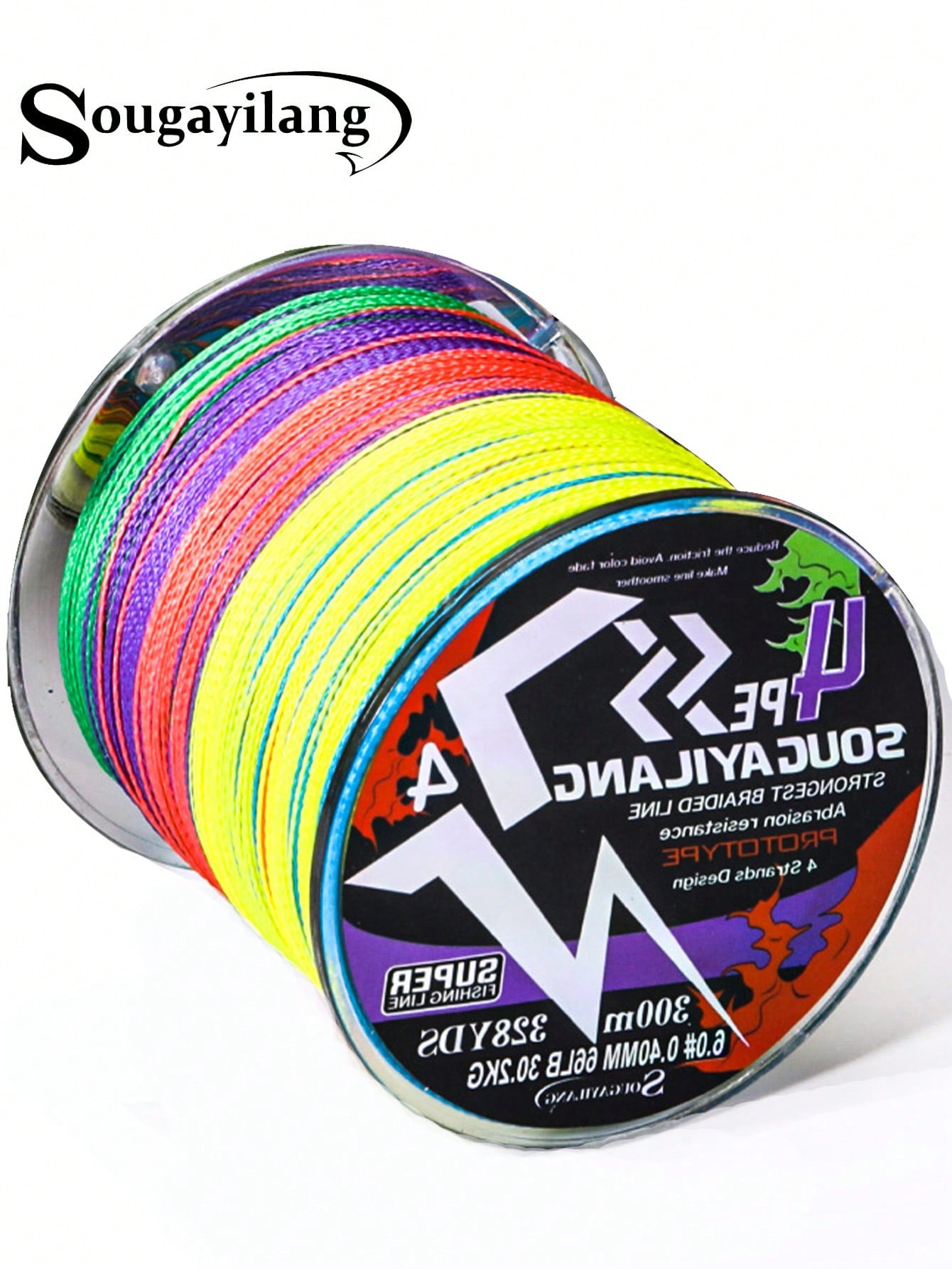 SOUGAYILANG 4-Strand High-Quality PE Braided Fishing Line- High Strength, Abrasion Resistant, Durable- Available In 120 Yards, 360 Yards, And 600 Yards Lengths