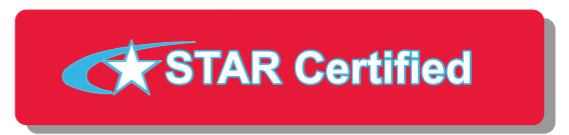 STAR CERTIFIED DECAL, 5-1/4" x 24"