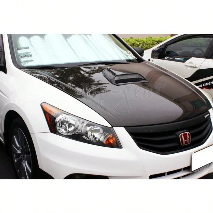 Universal ABS Plastic Racing Air Flow Vent Turbo Hood Scoop Cover Black