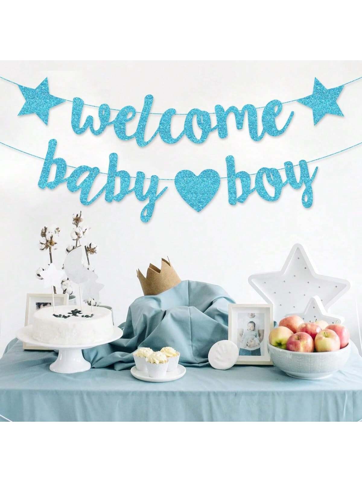 Welcome Baby Girl Boy Banner Baby Shower Pull Gold Glitter Letters Party Decoration For Baby Arrival Party Baby Shower Family Decorations Gifts