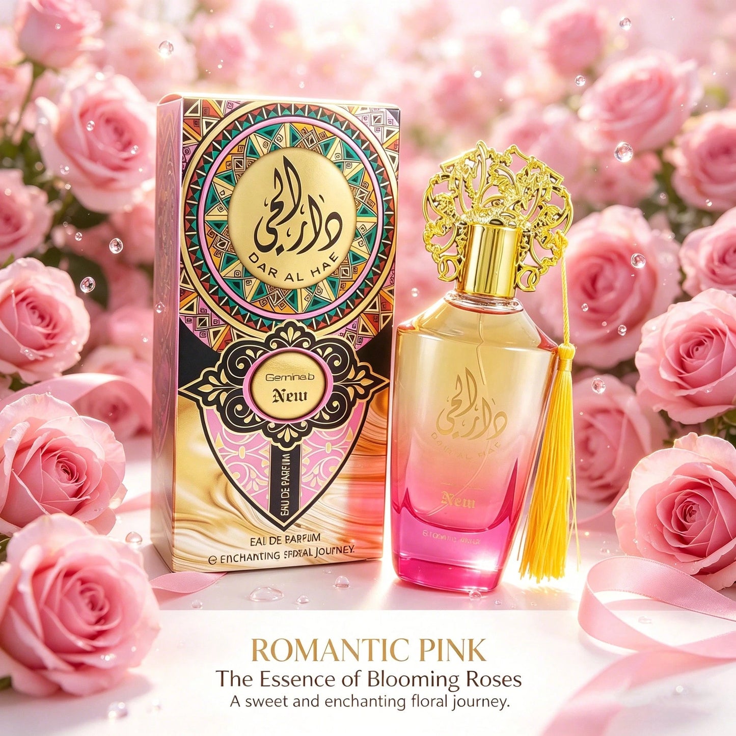 YCXF Arabian Men's Perfume 100ml- Luxurious Middle Eastern Eau De Parfum Spray, Long-Lasting Floral Scent, Decorative Floral Pattern Bottle, Romantic Gift For Him