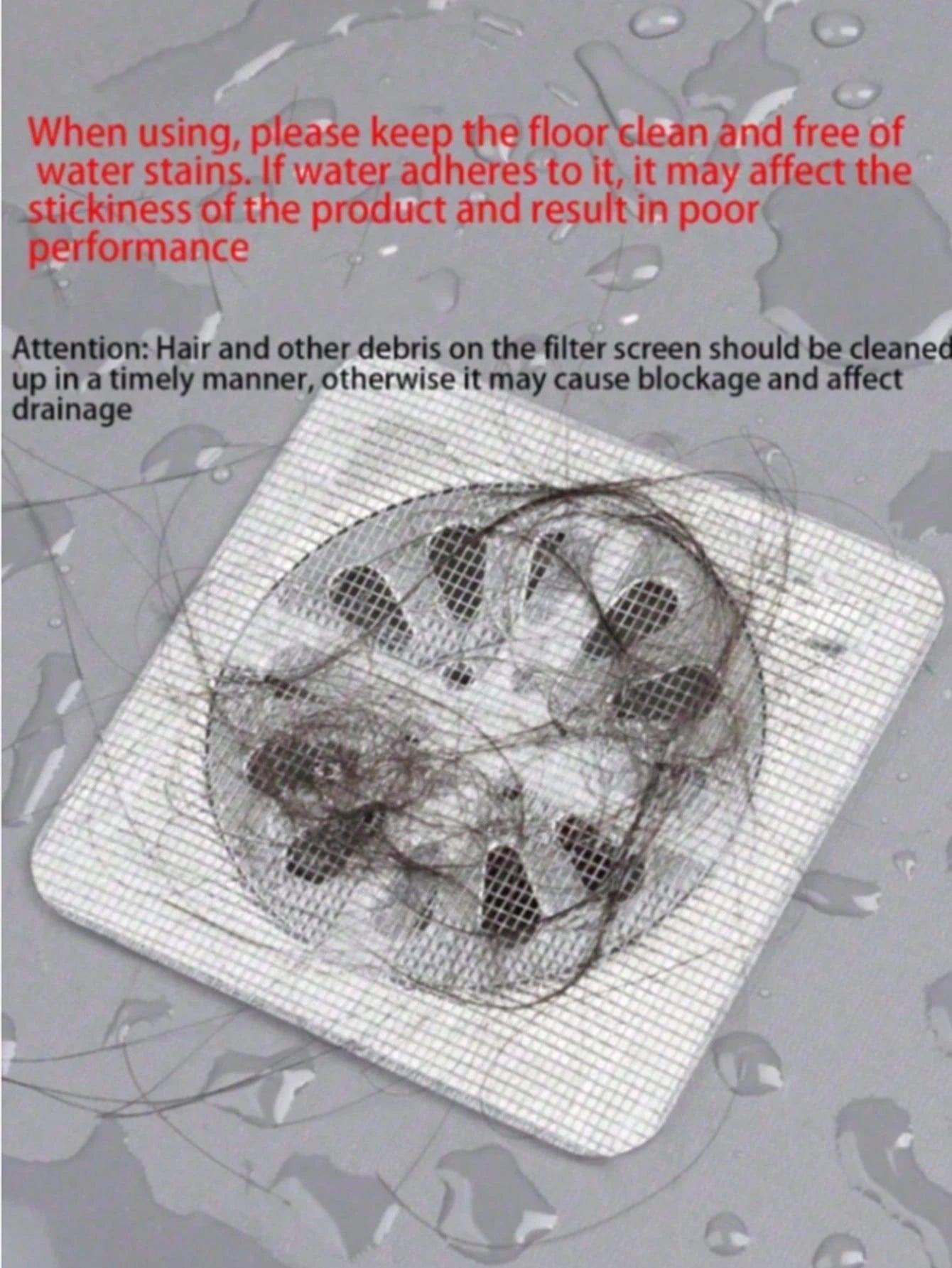 1/10/30/50/100pcs Bathroom Bathtub Hair Catcher Drain Filter - Easy To Use, Drain Filter Sticker, Disposable Drain Cover, Suitable For Shower, Sink And Laundry Room, Easy To Stick, Hair Catcher Drain