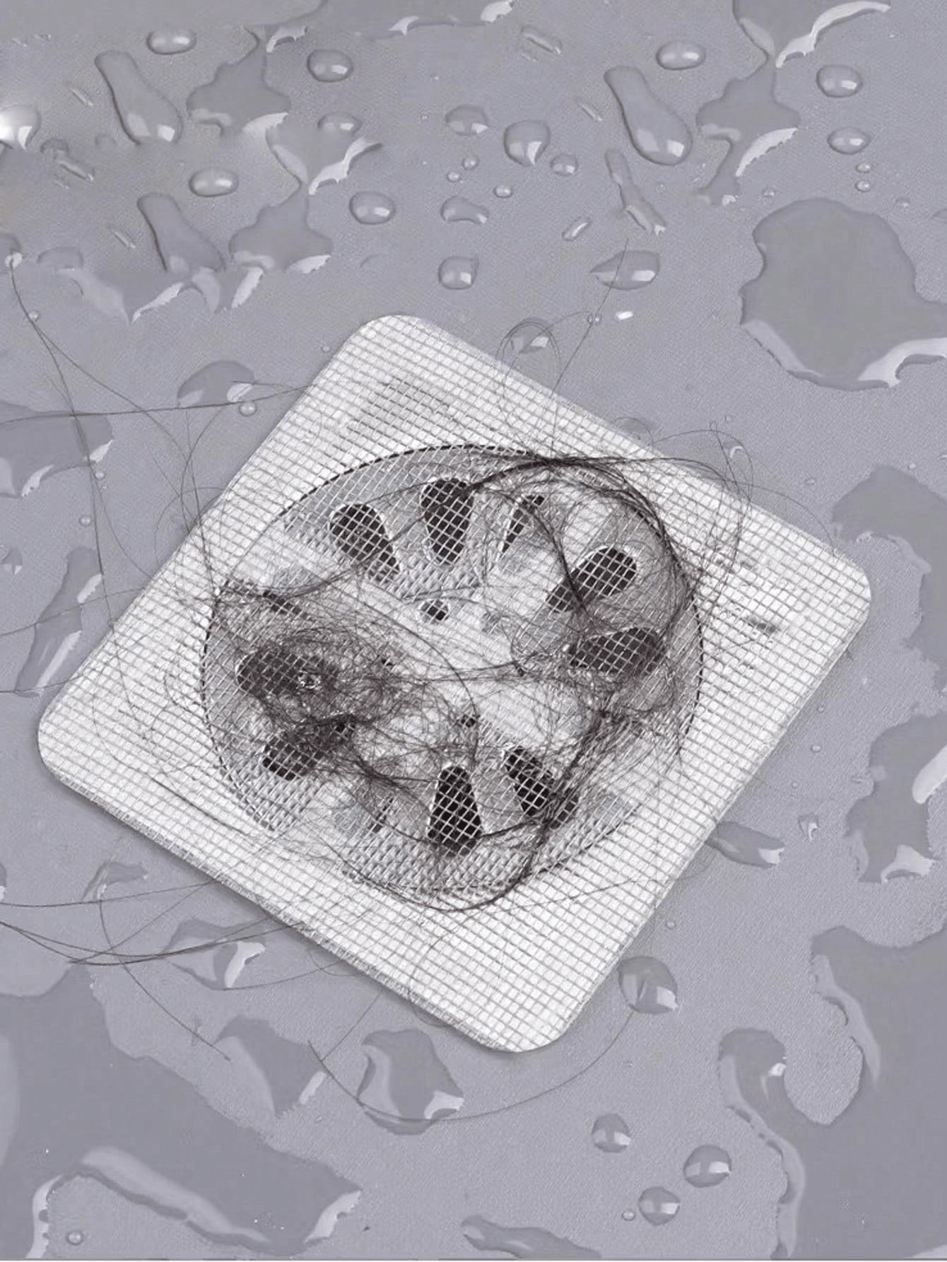 1/10/30/50/100pcs Bathroom Bathtub Hair Catcher Drain Filter - Easy To Use, Drain Filter Sticker, Disposable Drain Cover, Suitable For Shower, Sink And Laundry Room, Easy To Stick, Hair Catcher Drain