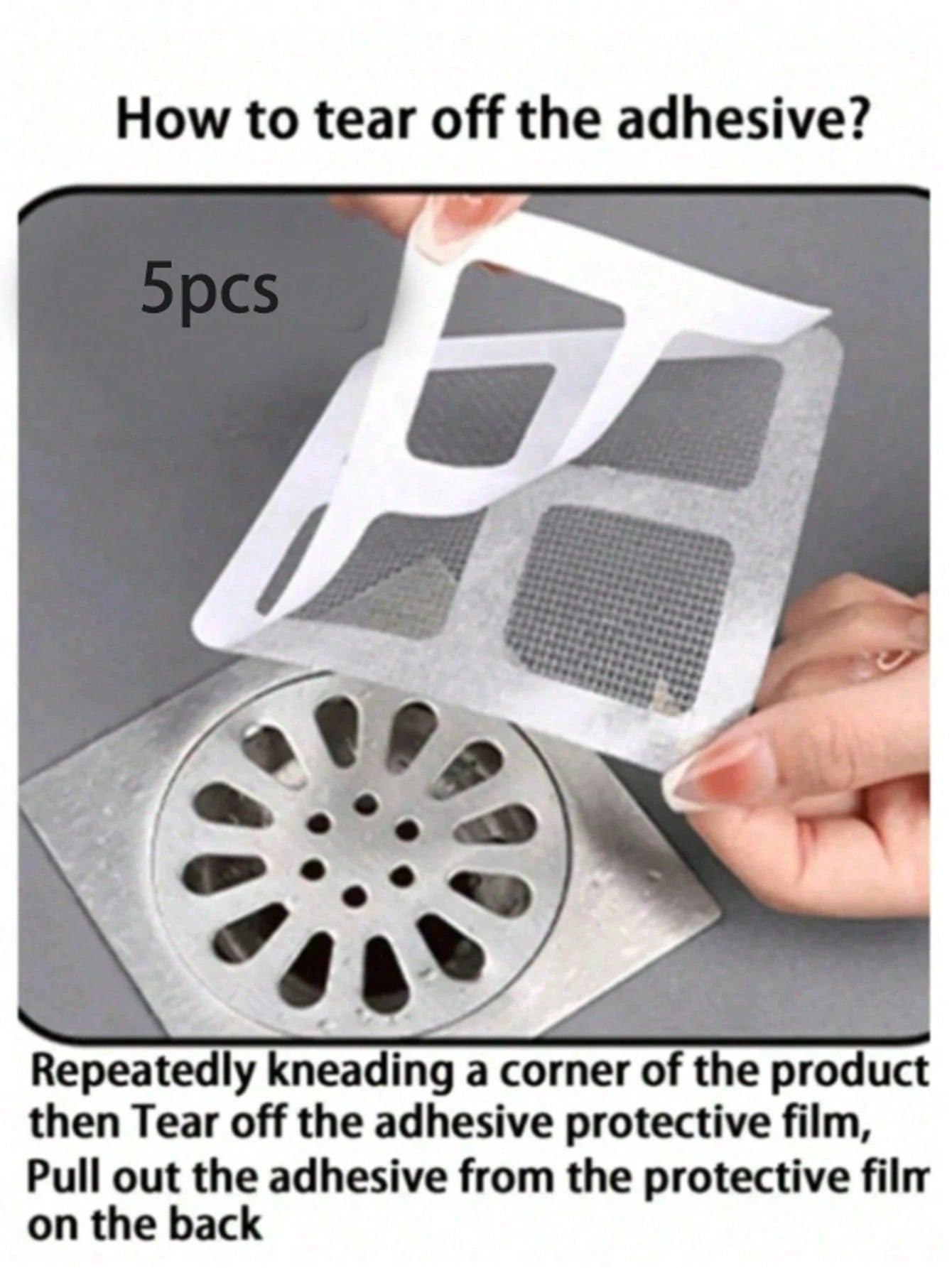 1/10/30/50/100pcs Bathroom Bathtub Hair Catcher Drain Filter - Easy To Use, Drain Filter Sticker, Disposable Drain Cover, Suitable For Shower, Sink And Laundry Room, Easy To Stick, Hair Catcher Drain
