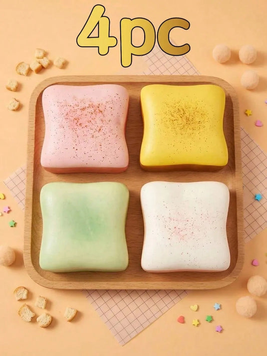 1/2/10Pcs 2026 New Large Pearl Milk Tea Toast Squishy Toy, Extra Soft PU Slow Rising Squeeze Fidget Toy, Realistic Dessert Sensory Stress Relief For Kids Teens Adults, Desktop Decor Photo Prop, Ideal