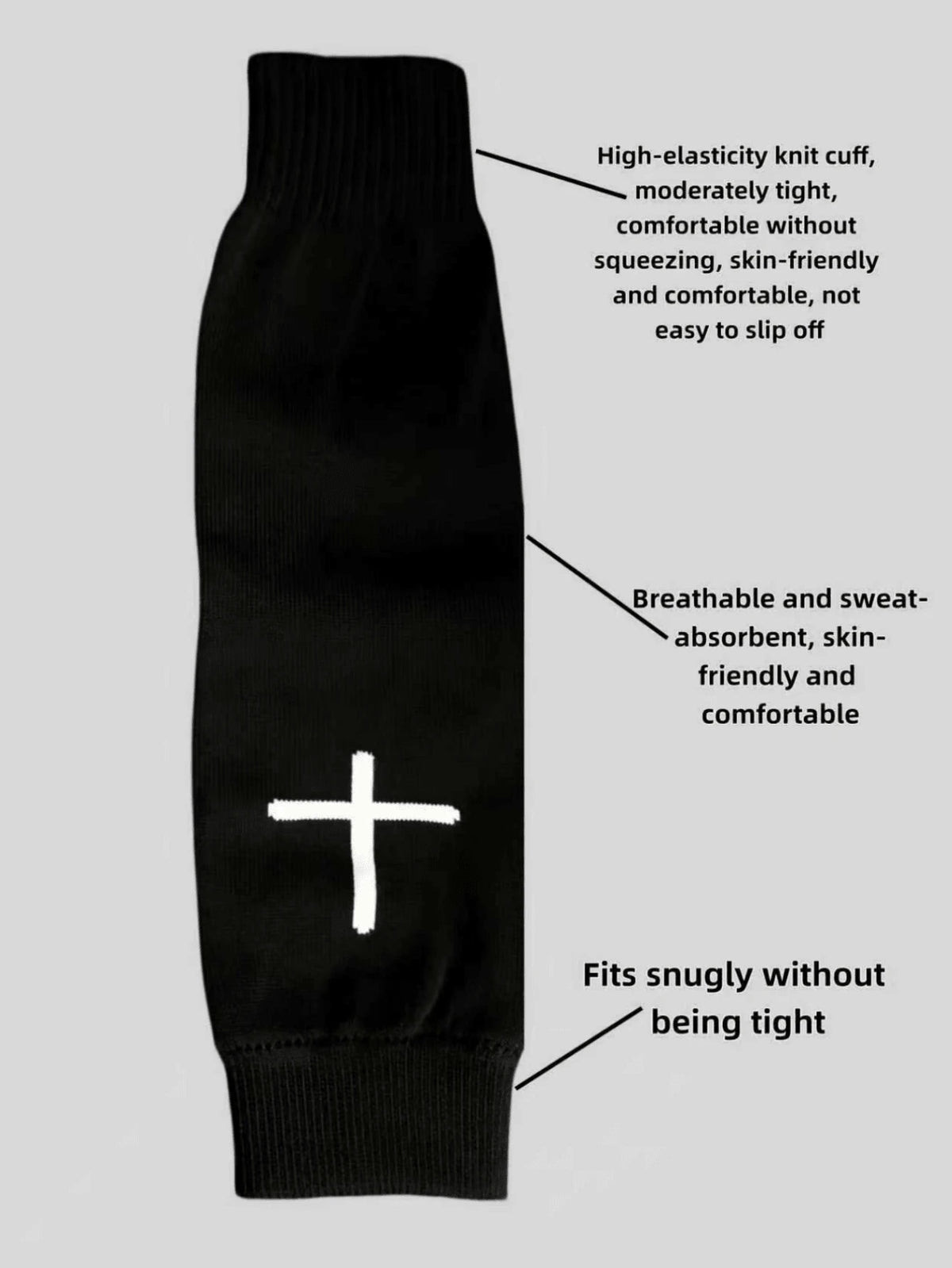 1/2/3/4/5 Pcs Professional Football Leg Warmers Training Sports Match Protective Leg Sleeves, Single-Layer Leg Sleeves, Compression Football Leg Warmers, Men's Compression Leg Sleeves, Football Sports