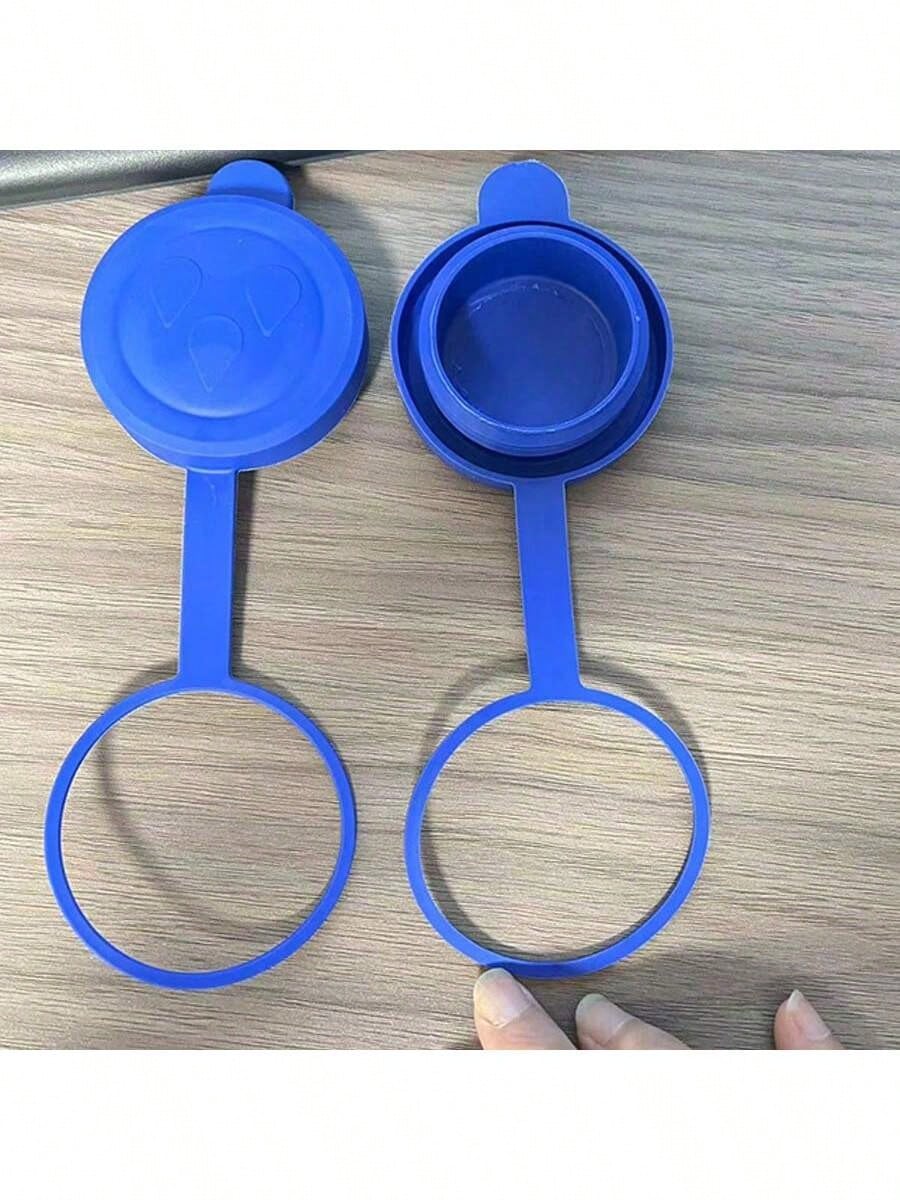 1/2/3/4pcs 3/5 Gallon Water Dispenser Bottle Caps, Silicone Reusable Replacement Lids, Leak-Proof Bottle Caps, Fit 55mm Water Cooler Bottles, Random Styles