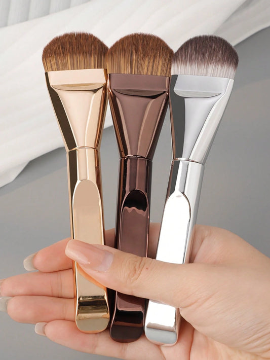 1/2/3/4pcs Foundation Makeup Brushes, Ultra-Thin Paddle Foundation Brush, Round Face Contour Brush, Flat Contour Brush, Multi-Purpose,Foundation Brush,Concealer Brush,Blush Brush,Contour Brush,Blush B