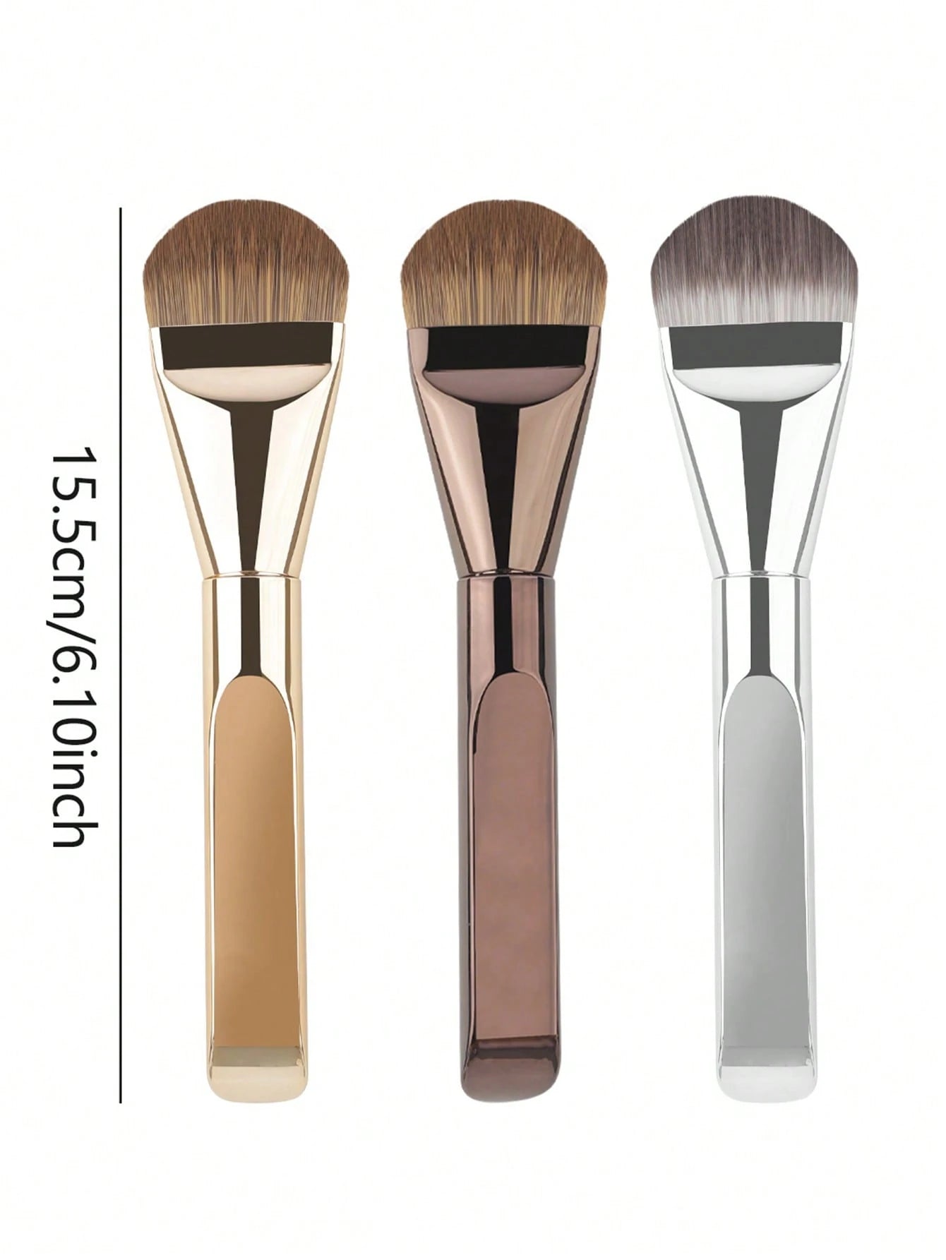1/2/3/4pcs Foundation Makeup Brushes, Ultra-Thin Paddle Foundation Brush, Round Face Contour Brush, Flat Contour Brush, Multi-Purpose,Foundation Brush,Concealer Brush,Blush Brush,Contour Brush,Blush B