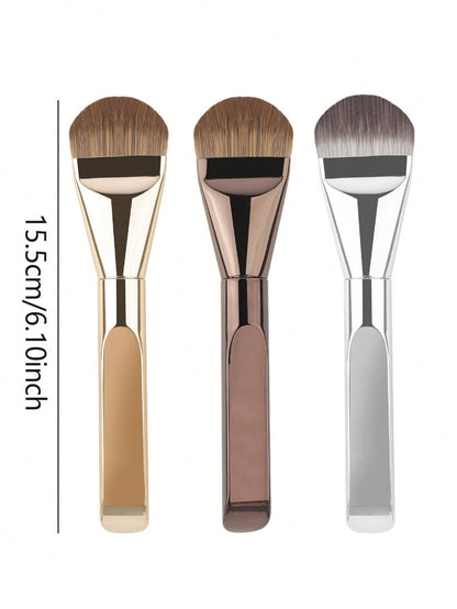 1/2/3/4pcs Foundation Makeup Brushes, Ultra-Thin Paddle Foundation Brush, Round Face Contour Brush, Flat Contour Brush, Multi-Purpose,Foundation Brush,Concealer Brush,Blush Brush,Contour Brush,Blush B