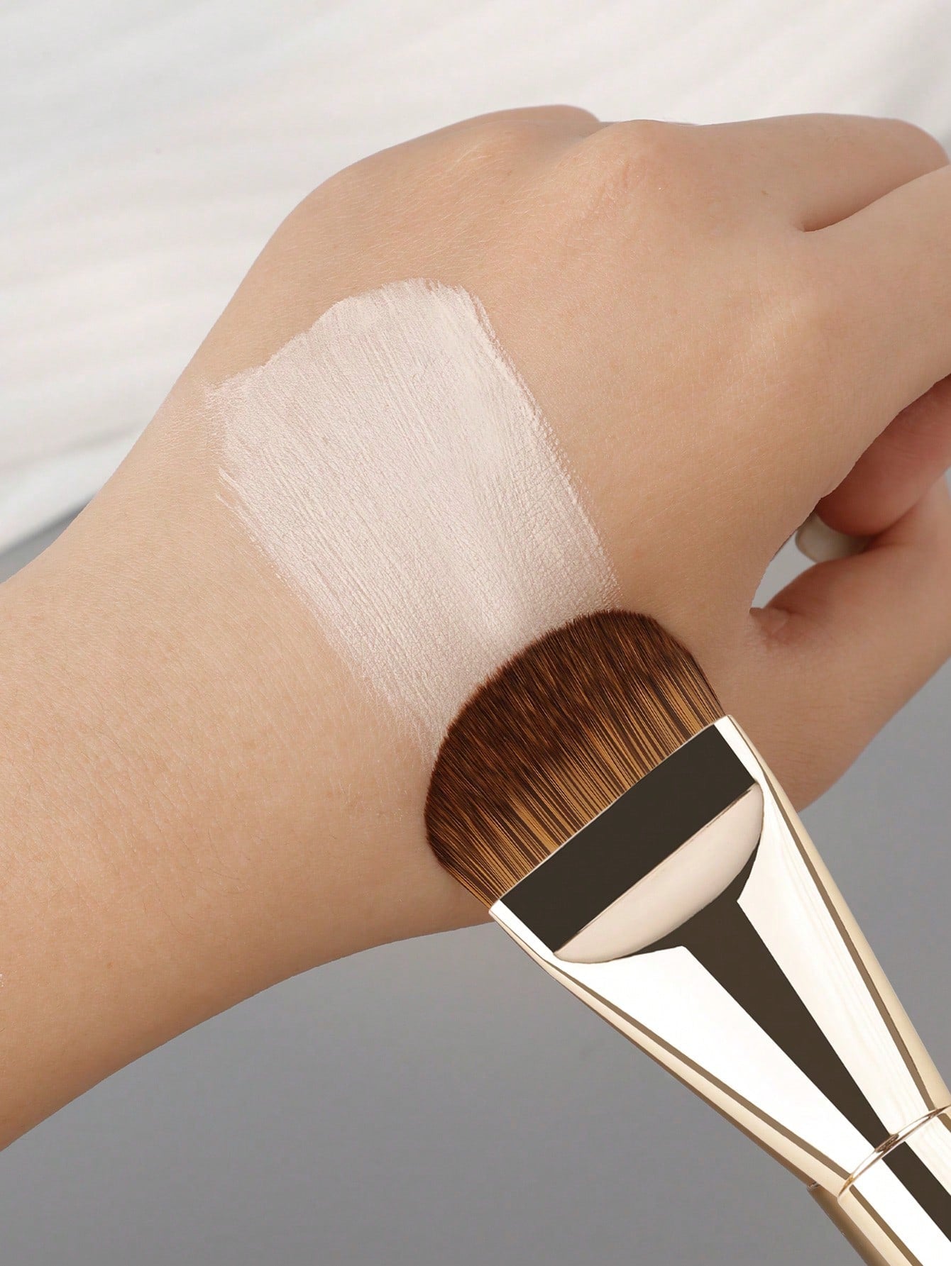 1/2/3/4pcs Foundation Makeup Brushes, Ultra-Thin Paddle Foundation Brush, Round Face Contour Brush, Flat Contour Brush, Multi-Purpose,Foundation Brush,Concealer Brush,Blush Brush,Contour Brush,Blush B