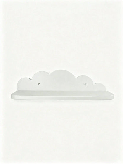 1/2/3pcs Children's Room Cloud Shaped Shelves, Creative Wooden Craft Cloud Decor Wall Mounted Storage Rack