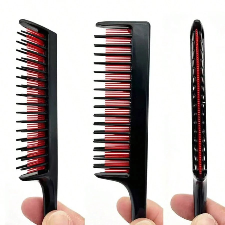 1/2/3pcs Luxury 3-In-1 Teasing Comb, Unisex- Suitable For Teasing, Back-Combing And Sectioning- Increases Volume For Fine, Thin Hair- Heat Resistant, Durable, Portable