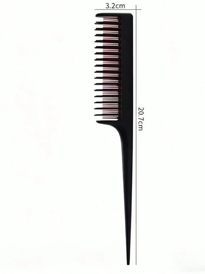 1/2/3pcs Luxury 3-In-1 Teasing Comb, Unisex- Suitable For Teasing, Back-Combing And Sectioning- Increases Volume For Fine, Thin Hair- Heat Resistant, Durable, Portable