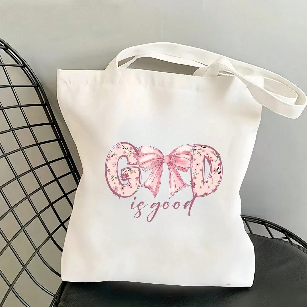 1/2/3pcs Pink "God Is Good" Christian Jesus Bible Verse Iron-On Heat Transfer Design- Large DIY DTF Transfer Stickers, Washable Heat Press Decals For T-Shirts, Pillows, Hoodies, Backpacks- Durable P