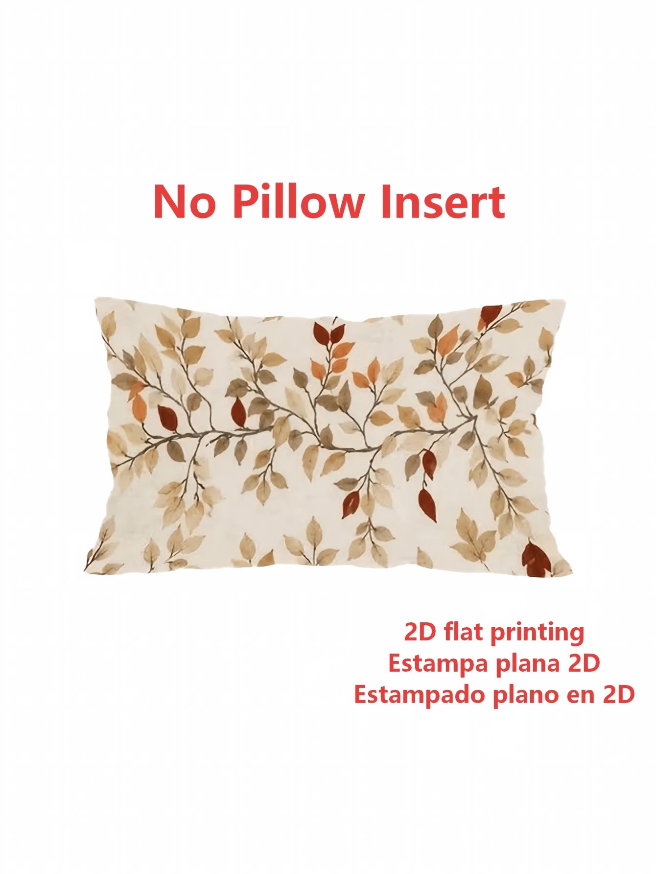 1/2/4Pcs Minimalist Bohemian Autumn Decorative Cushion Covers, Soft Vintage Autumn Leaf Cushion Covers, Printed Rectangular Cushion Covers, Minimalist Vintage Rustic Harvest Season Home Soft Furnishin