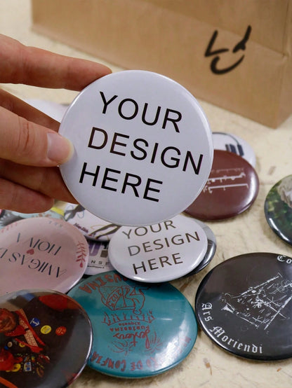 1-200pcs Custom-Designed Badges, Personalized Buttons, Custom Brooches, Buttons, Customizable Images/Text/Designs, Backpack Button Accessories.