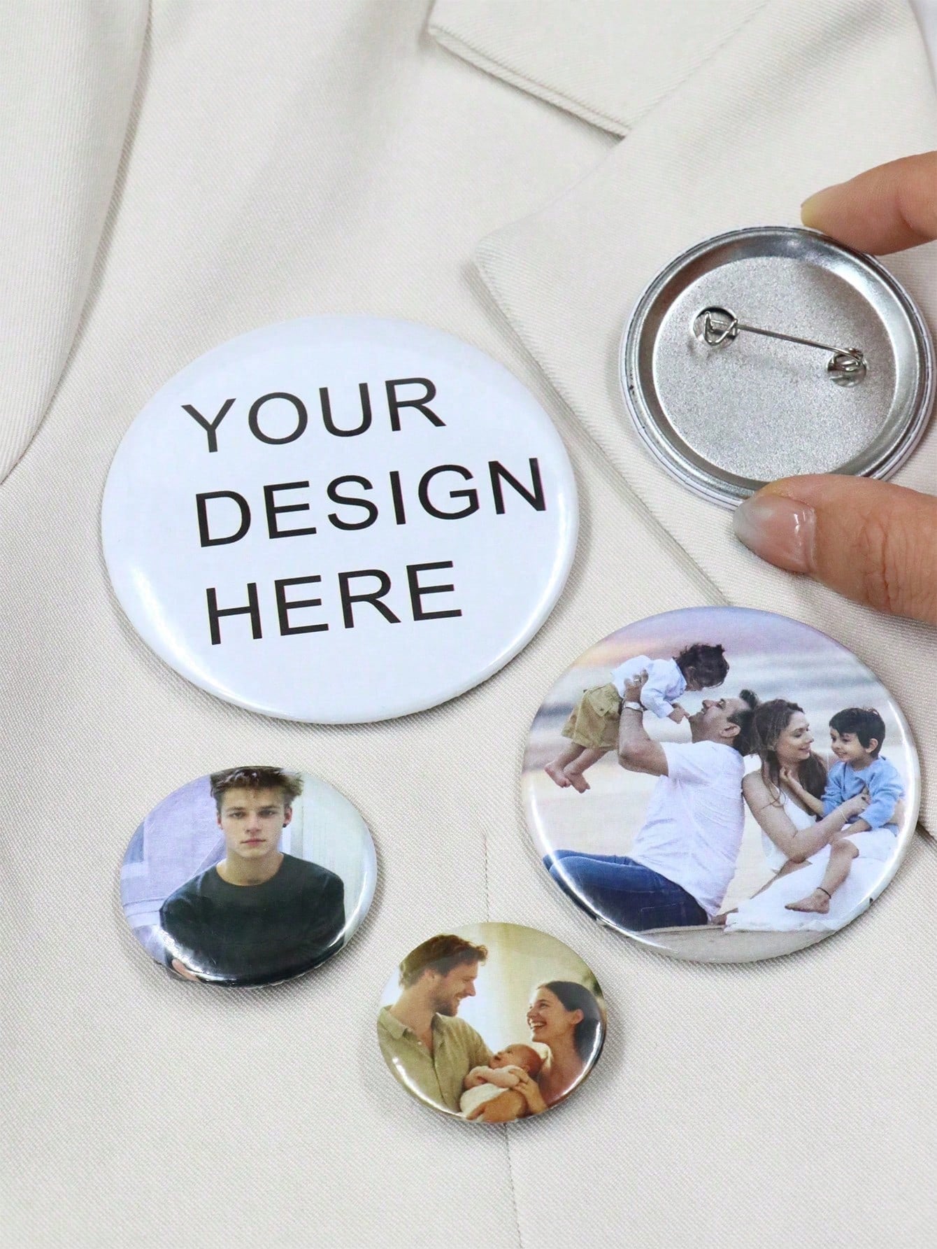 1-200pcs Custom-Designed Badges, Personalized Buttons, Custom Brooches, Buttons, Customizable Images/Text/Designs, Backpack Button Accessories.