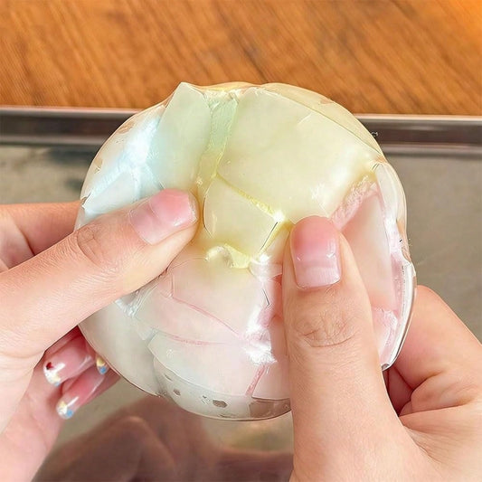 1/2pc Squishy Toys NeeD0h, Crispy Ball Squishy, Crunchy Squishy, Wax Crispy Squeeze Stress Balls, Crispy Squishy Toy, Slow Rebound Squishies, Finger Squeeze Toy, Tactile Sensory Decompression Squeeze