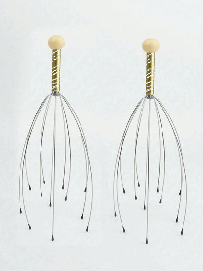 1/2pcs Head Massager, Head-Scratching Scalp Massager, Scalp Massage Relaxation Scratcher, Head Massage For Hair Stimulation And Body Stress Relief, Hair Care, Beauty Hair Tool, Hair Treatment