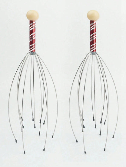 1/2pcs Head Massager, Head-Scratching Scalp Massager, Scalp Massage Relaxation Scratcher, Head Massage For Hair Stimulation And Body Stress Relief, Hair Care, Beauty Hair Tool, Hair Treatment