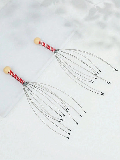 1/2pcs Head Massager, Head-Scratching Scalp Massager, Scalp Massage Relaxation Scratcher, Head Massage For Hair Stimulation And Body Stress Relief, Hair Care, Beauty Hair Tool, Hair Treatment