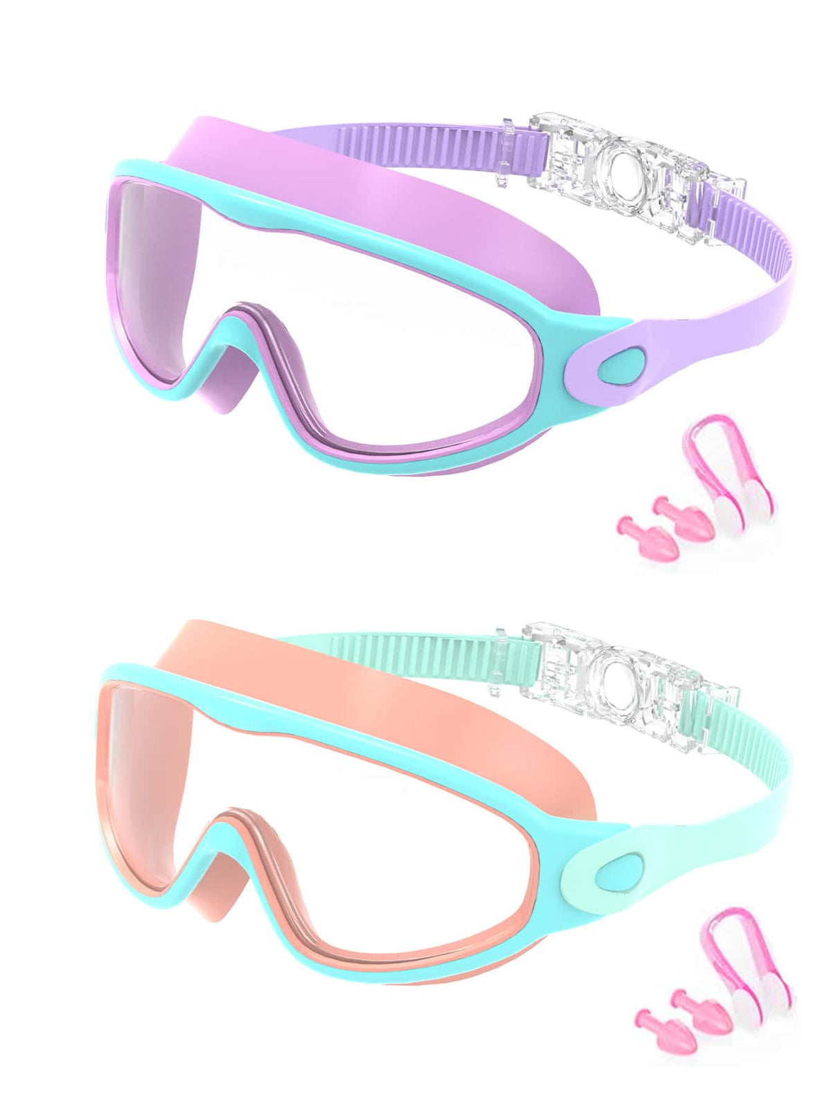 1/2pcs Kids Swimming Goggles, Suitable For Children Aged 3-15, Leak-Proof Function, Anti-Fog Design, Applicable For Swimming Pool And, Back To School