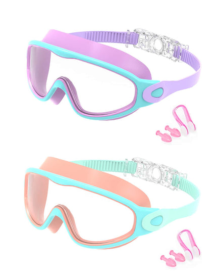 1/2pcs Kids Swimming Goggles, Suitable For Children Aged 3-15, Leak-Proof Function, Anti-Fog Design, Applicable For Swimming Pool And, Back To School