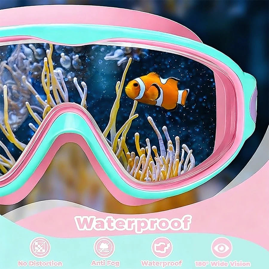 1/2pcs Kids Swimming Goggles, Suitable For Children Aged 3-15, Leak-Proof Function, Anti-Fog Design, Applicable For Swimming Pool And, Back To School