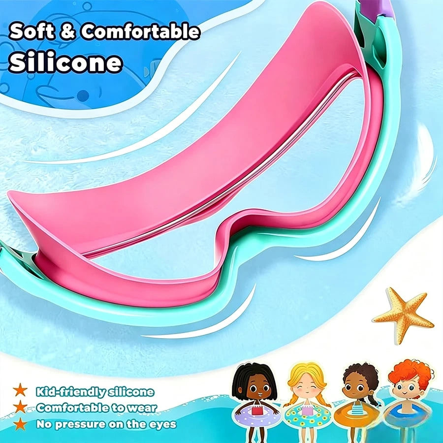 1/2pcs Kids Swimming Goggles, Suitable For Children Aged 3-15, Leak-Proof Function, Anti-Fog Design, Applicable For Swimming Pool And, Back To School