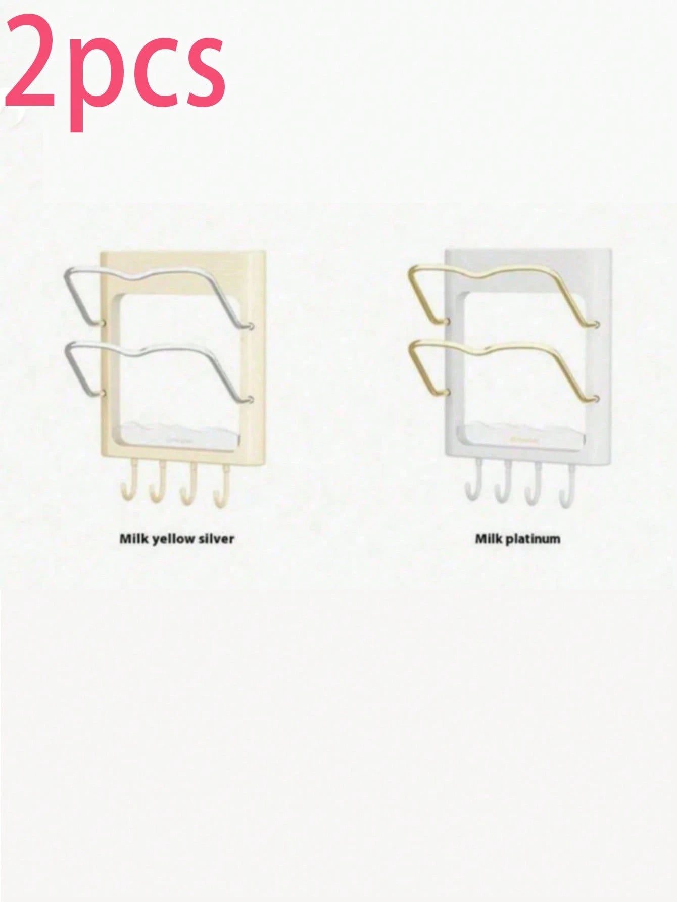 1-2pcs No-Drill Wall-Mounted Storage Rack, Curling Iron Holder, Suitable For Bathroom And Bedroom, Includes Curling Iron Holder, Heat-Insulating Plate, Bathroom Accessories And Indoor Decor Curling Ir