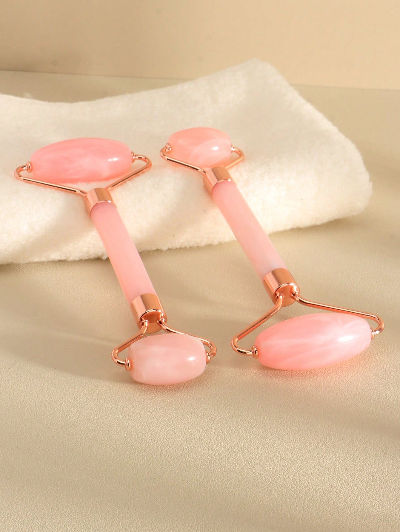 1/2pcs/Set Face Beauty Gua Sha Massage Tools Set, Non-Crystal ABS Resin Material Pink Roller Massage Body Scraper Tool Set, Body Meridian Unblocking Facial Beauty Tools, Suitable For Women, Students