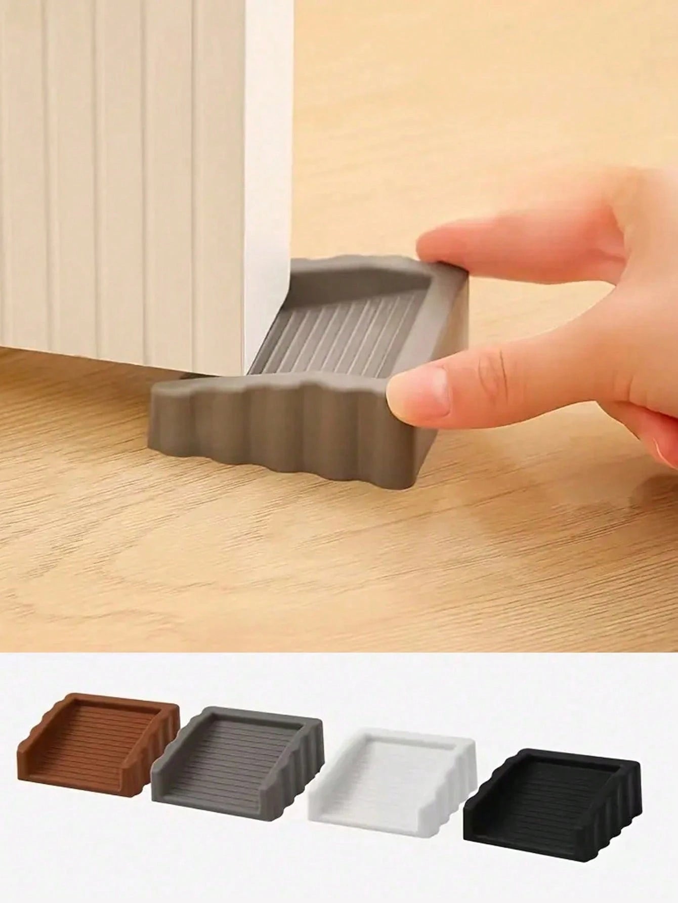 1/3/5pcs Anti-Collision Double-Sided Door Stopper- Windproof Door Wedge, Prevents Finger Injury, Suitable For Home And Office, Housewarming Gift
