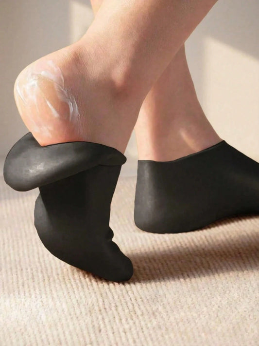 1-3pairs Silicone Moisturizing Foot Socks, Effective Foot Care, Prevent Cracked Heels, Remove Dead Skin, Elastic Foot Socks, All-Day Moisture Locking, Prevent Dryness, Odorless, Easy To Wear And Remov