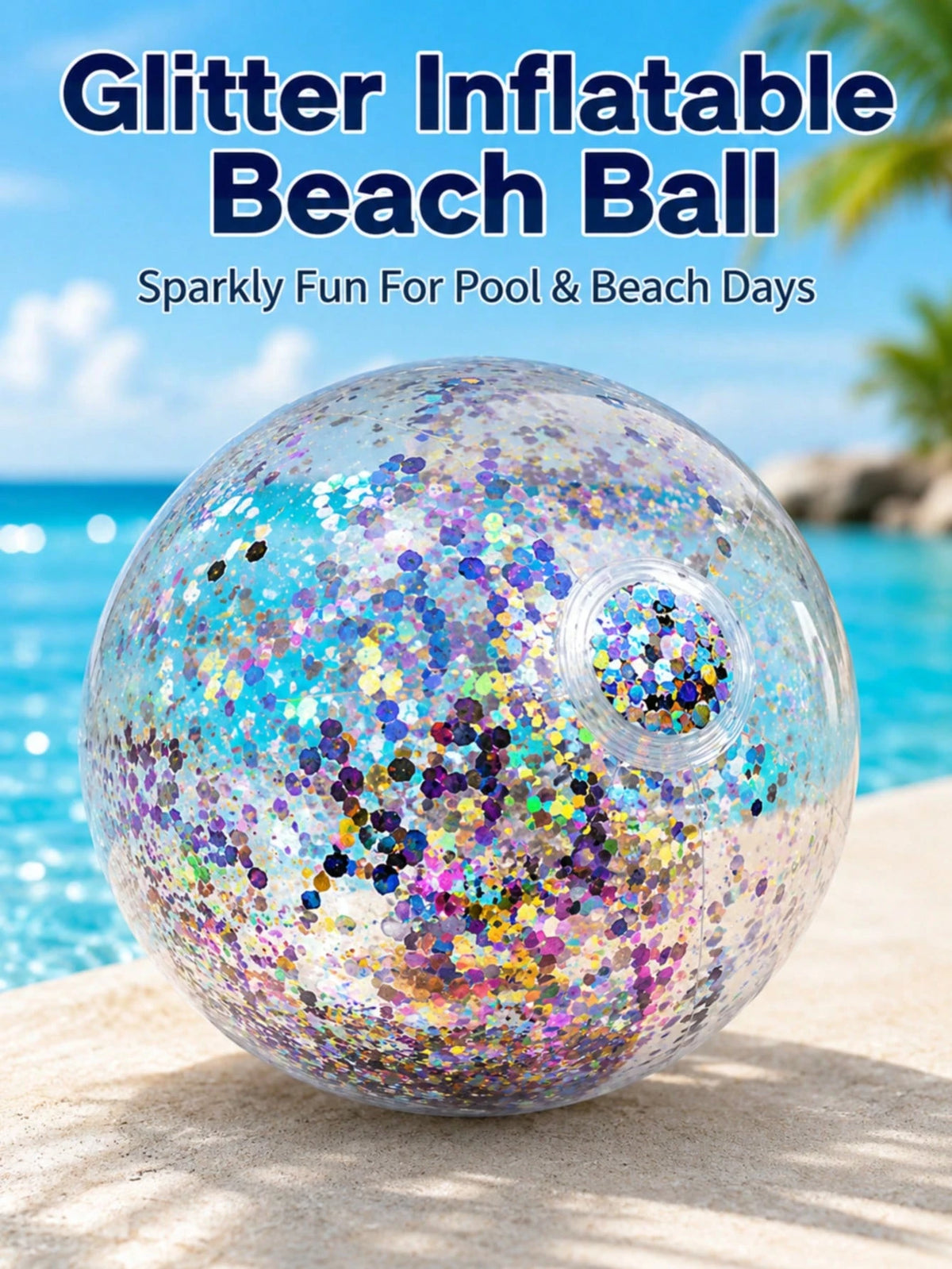 1/3pcs Colorful Inflatable Glow-In-The-Dark Beach Balls, Suitable For Home Party Decor And Swimming Pool