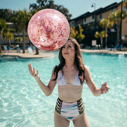 1/3pcs Colorful Inflatable Glow-In-The-Dark Beach Balls, Suitable For Home Party Decor And Swimming Pool