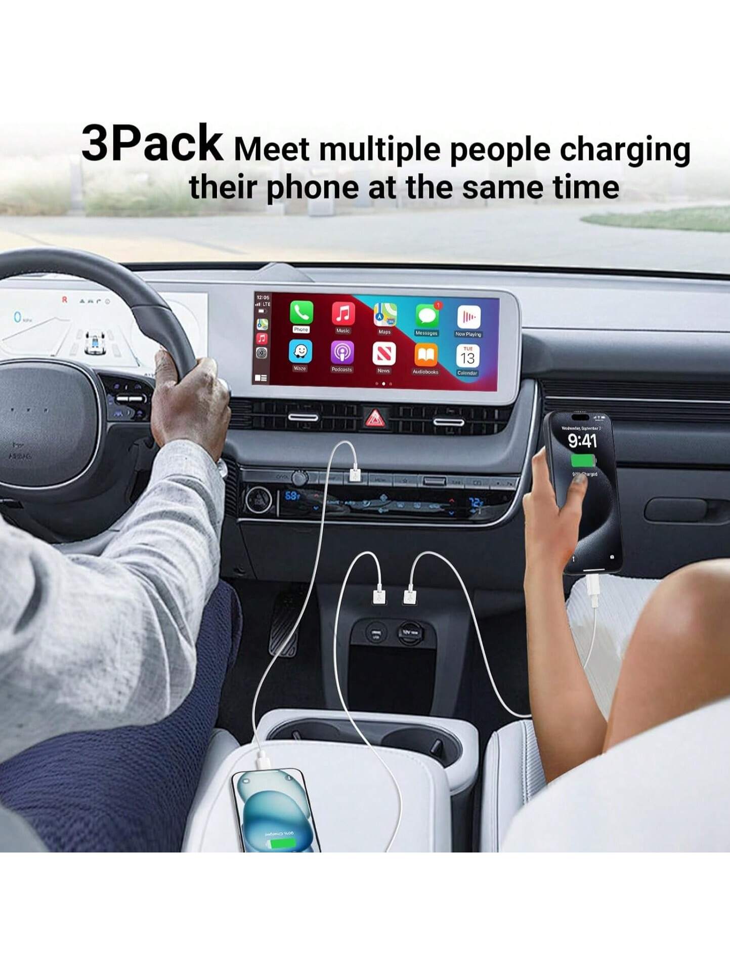 1-3pcs USB A To USB C Fast Charging Cable, 3ft/6ft Length Car Charger Type-C Cord, Compatible With IPhone 17/16/15 Pro/Pro Max/Plus, Galaxy S25/S24/S23/S22/S21/S20/S10/A55/A54 Flip Phones