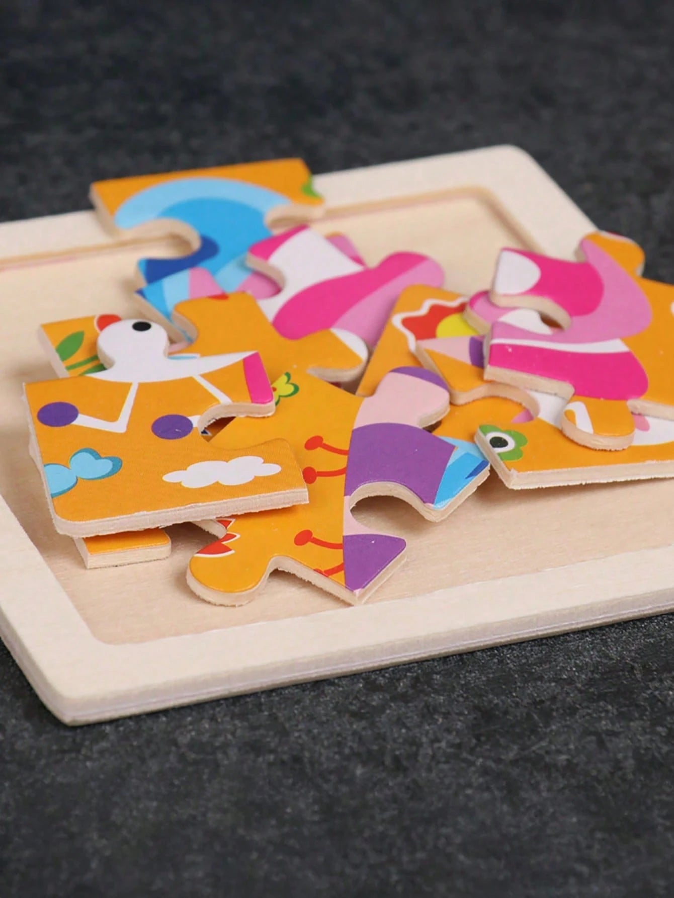 [1/4/8/12/24/40pcs] Children's 9-Piece Wooden Puzzle Toys, Perfect Christmas Gift, Early Education Toys For Preschool, Suitable For Autism, Ideal Holiday Gift, Ramadan Gift, Birthday Gift, Easter Gift