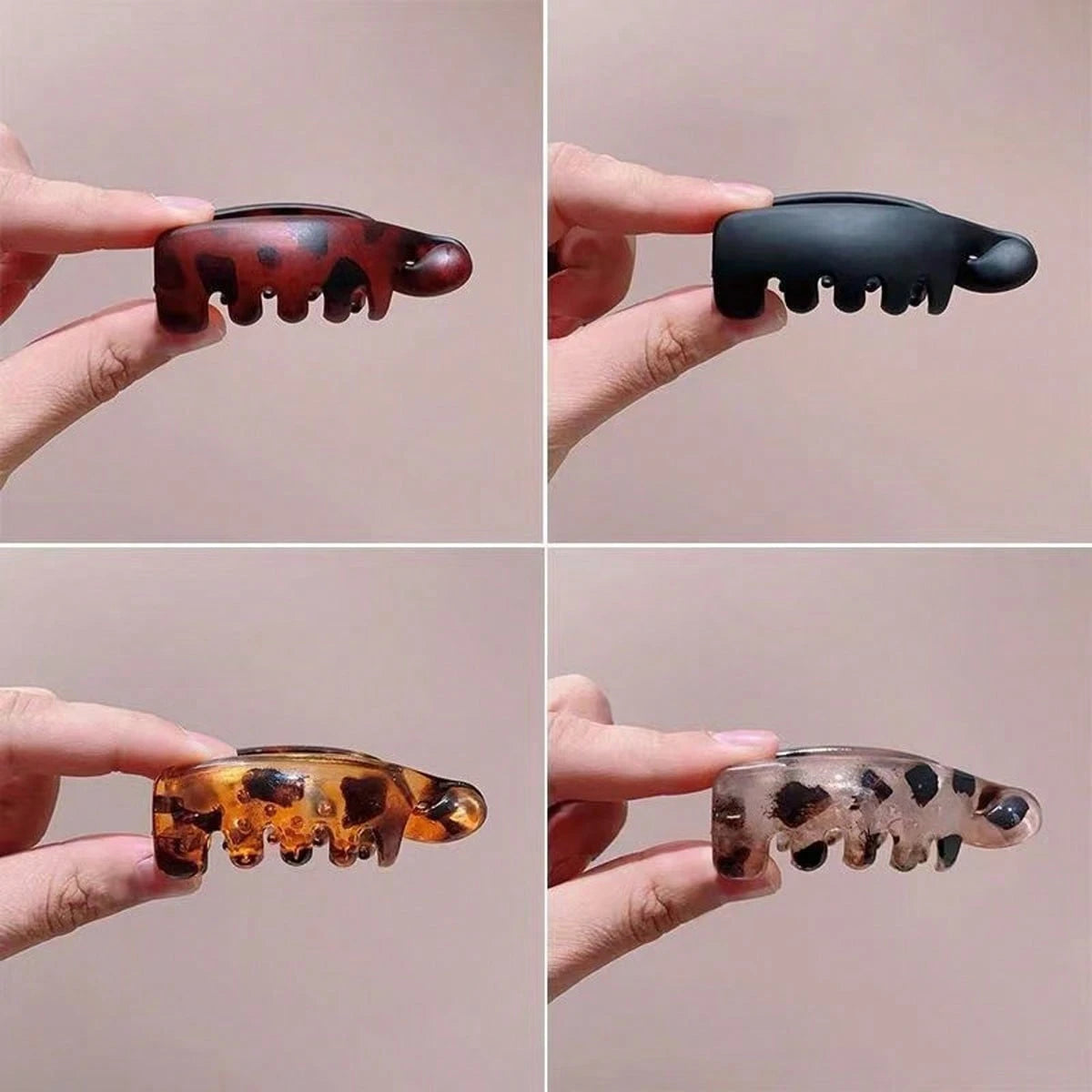 1/4/8pcs Leopard Print Banana Hair Clips, Women Hair Claw Clips For Updo Hairstyles, Hair Accessories, Suitable For Various Occasions, Gatherings, Festivals, Travel And Vacation, Perfect Gift For Frie